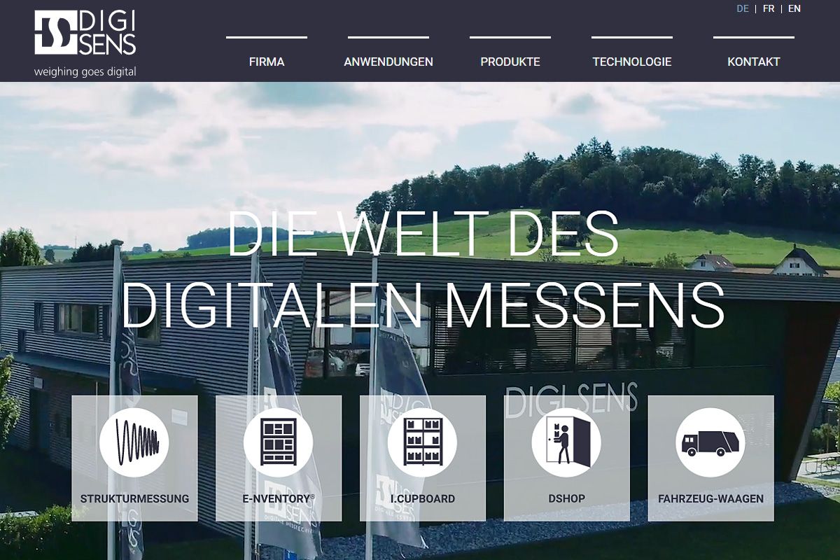 DIGI SENS Switzerland AG Murten - Neue Webseite, erstellt mit dem Content Management System von Joomla!.